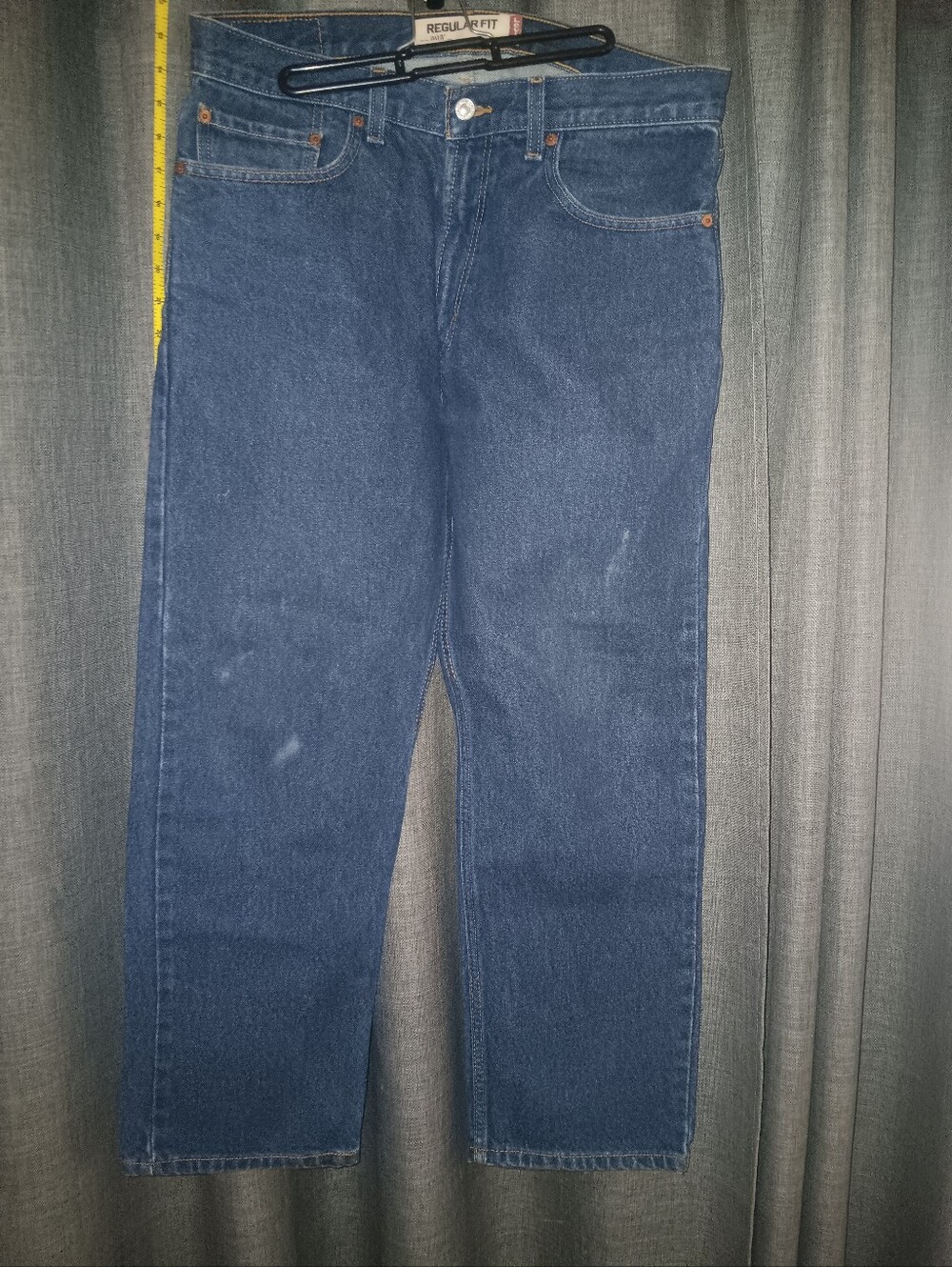 Levi's Men's Regular Fit 505 Dark Blue Denim Jeans